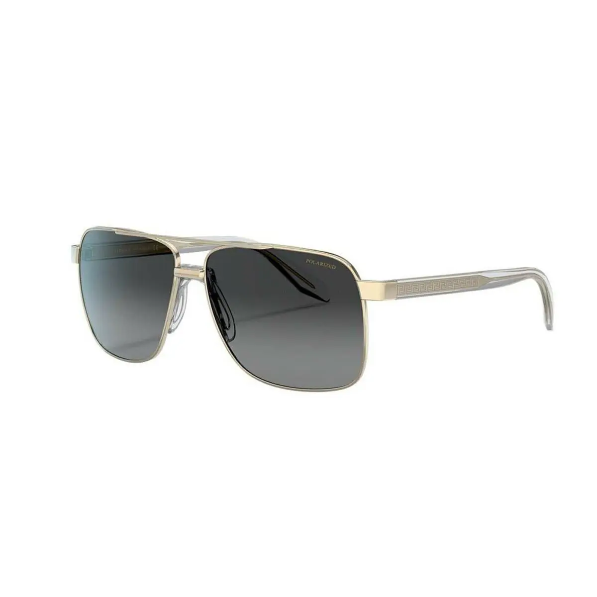 Versace Mens Sunglasses VE2174 Pale Gold/grey Polarized Sunglasses