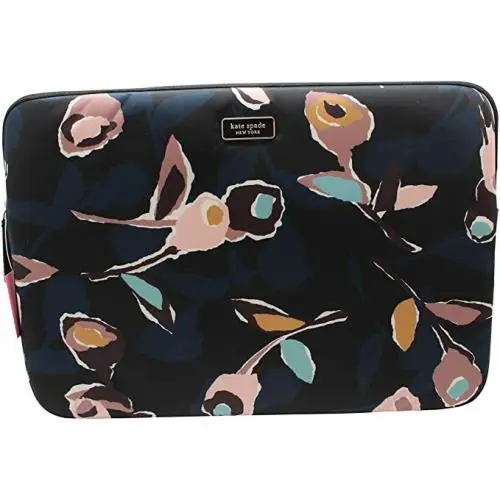 Kate Spade Blake Avenue Dawn Rose Black Multi 15 Laptop Case Sleeve