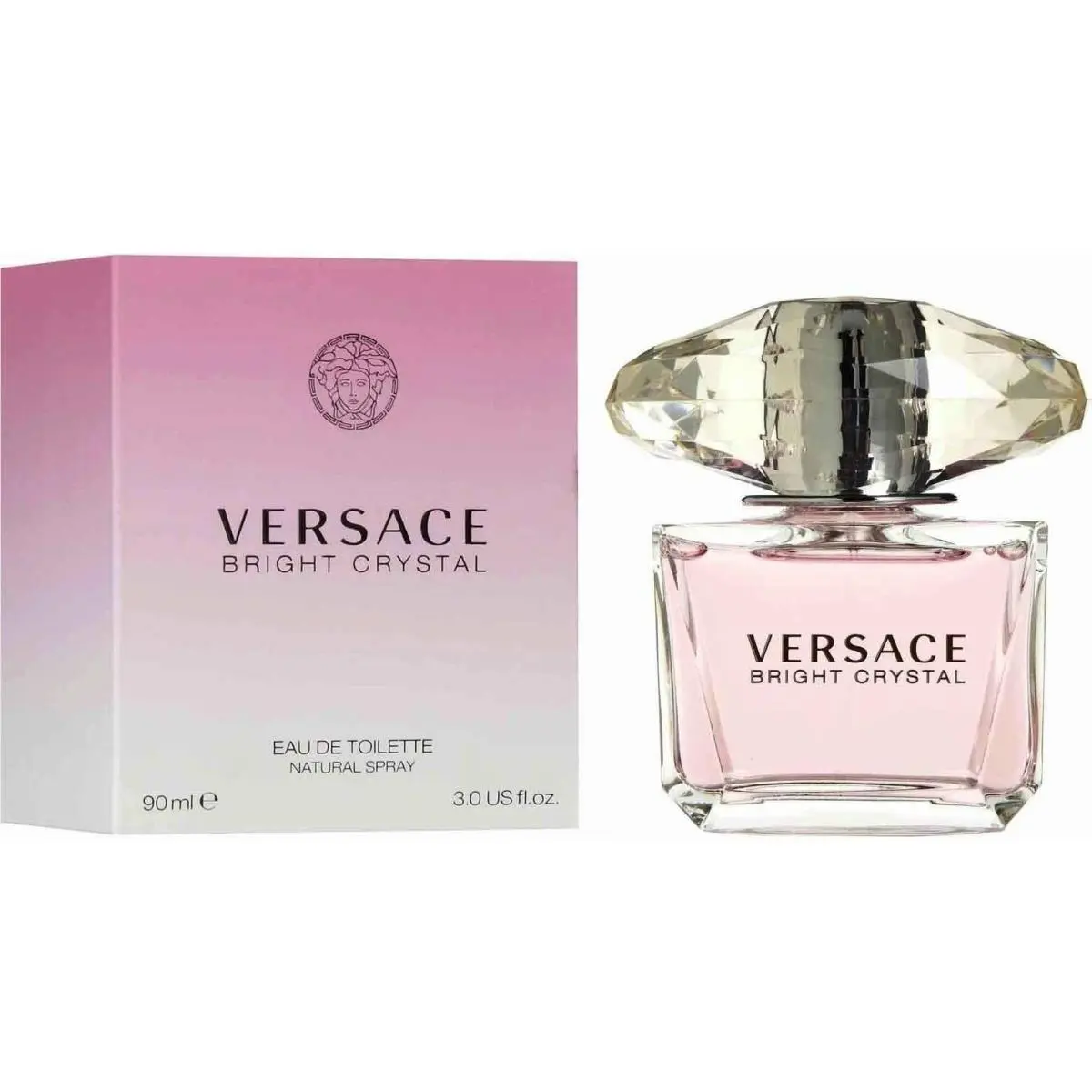 Versace Bright Crystal Eau DE Toilette Spray For Women 3.0 Oz / 90 ml