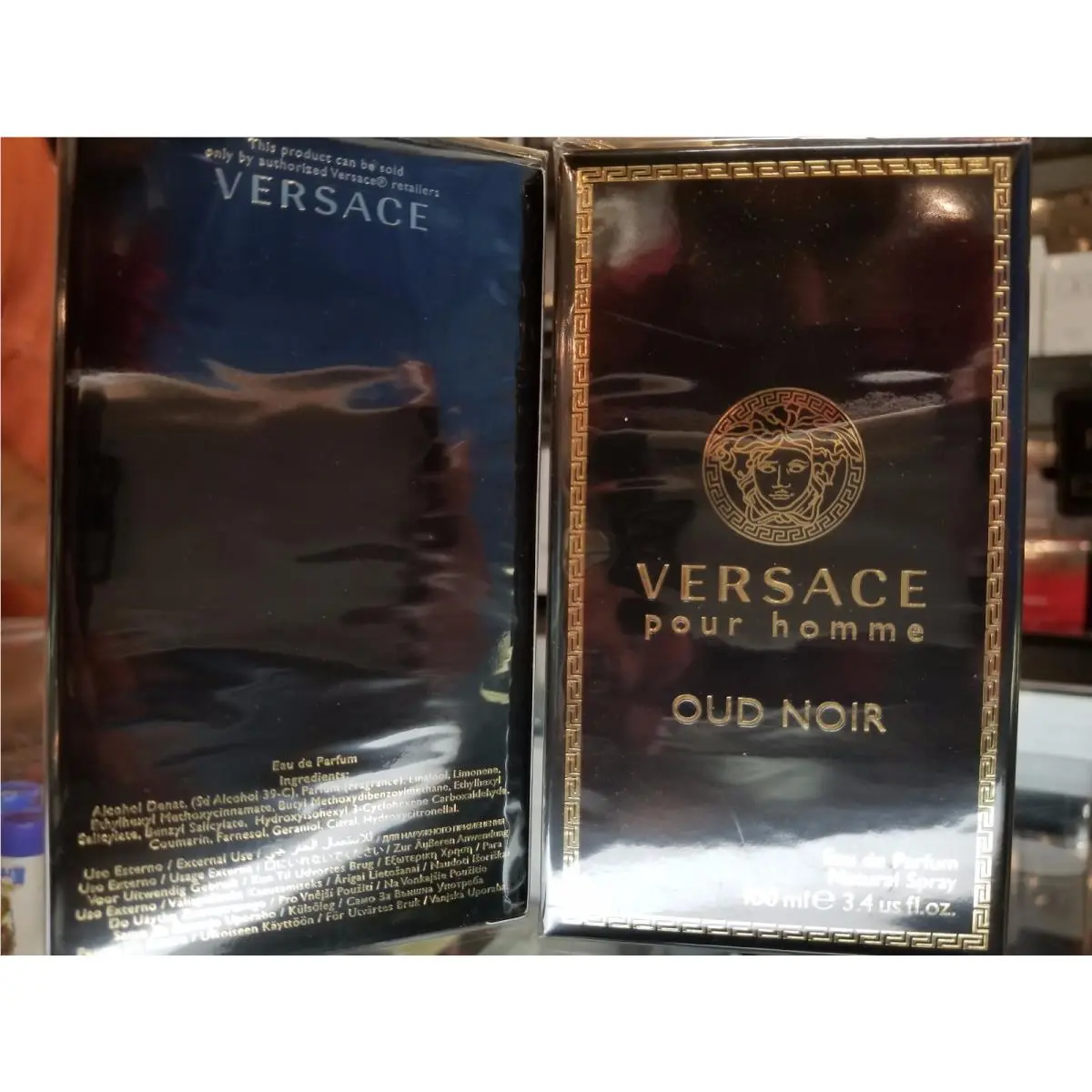 Versace Pour Homme Oud Noir 3.4 oz / 100 ml Edp Eau de Parfum Spray Men