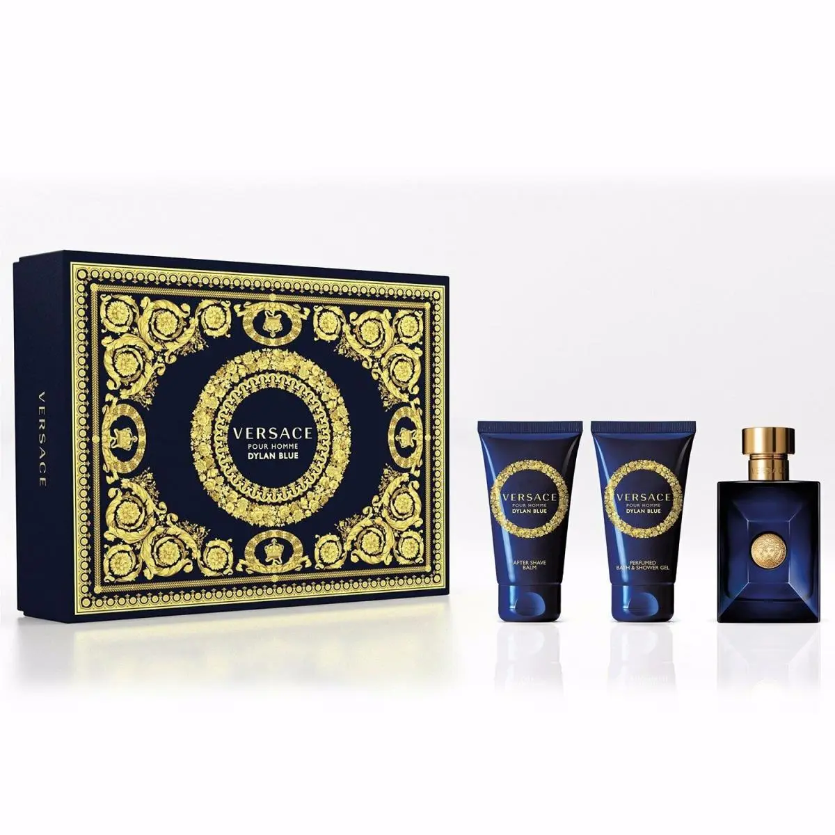 Versace Dylan Blue Men 3 pc Set 1.7oz Edt + 1.7oz Shower Gel + 1.7oz After Shave