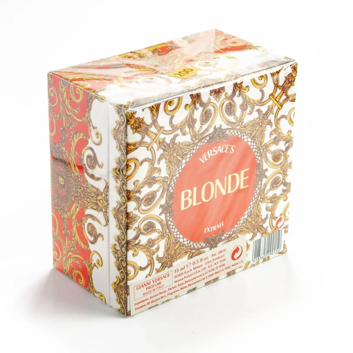 Versace Blonde Extrait .5OZ 15ml Splash Womens Pure Perfume Parfum