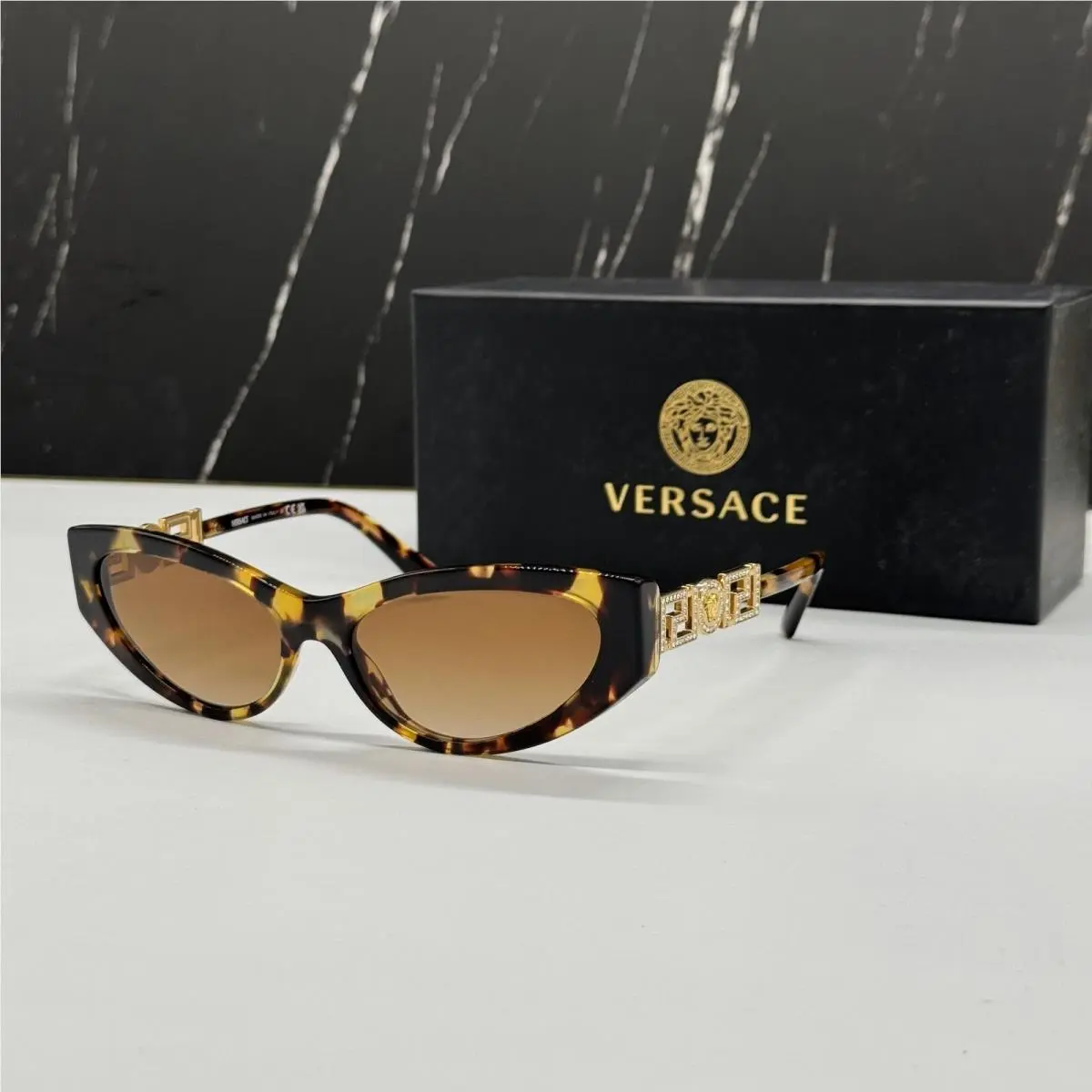 Mod 4470B 5470/13 Versace Sunglasses VE4470B 547013 Havana VE4470B 5470/13