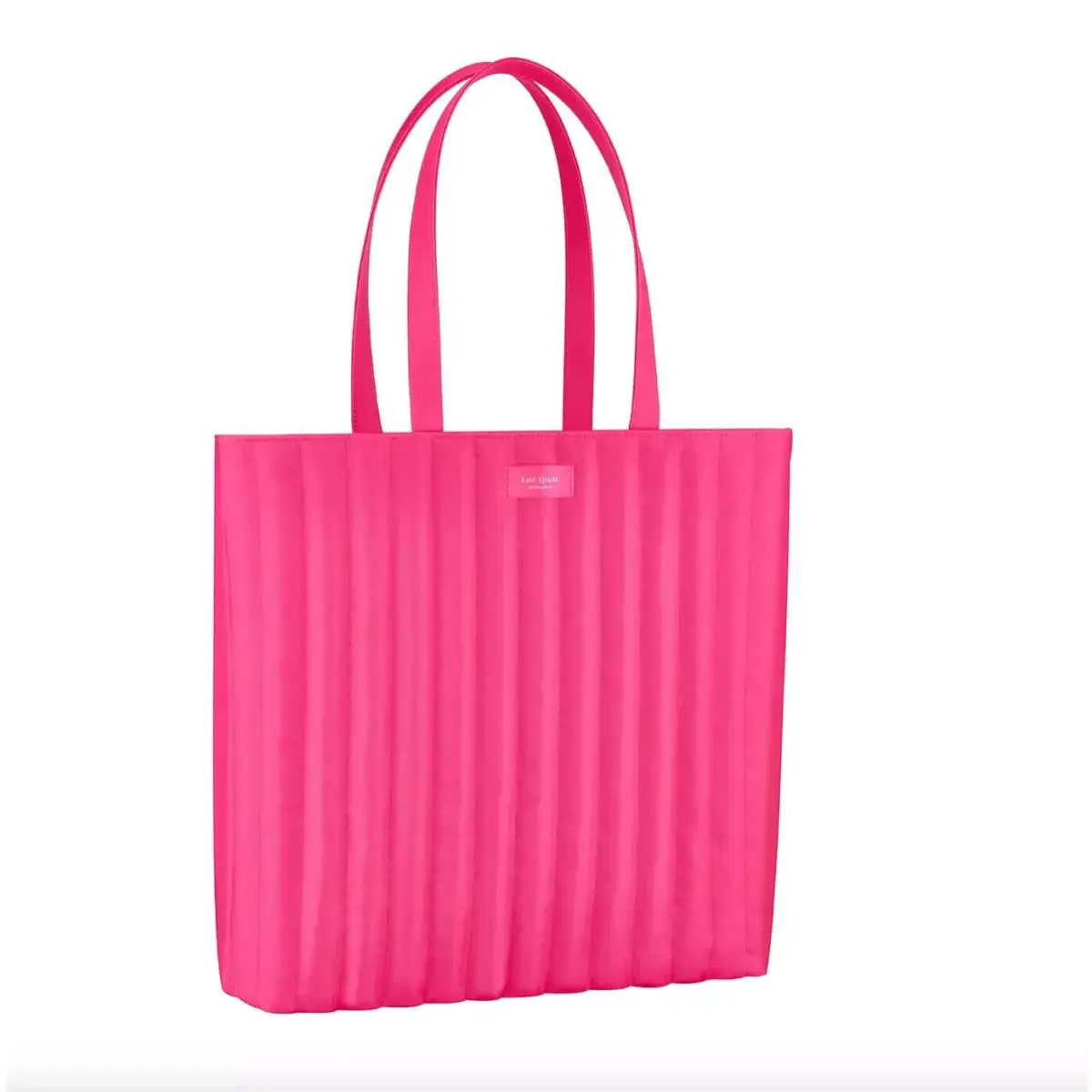 New Kate Spade Fragrances New York Hot Pink Quilted Large Tote Bag