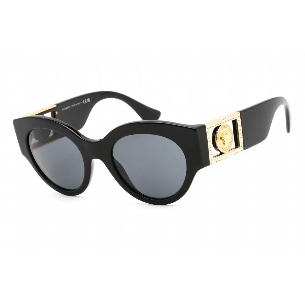 Versace VE4438B 53847N Transparent Plum Purple Brown 52 mm Women`s Sunglasses