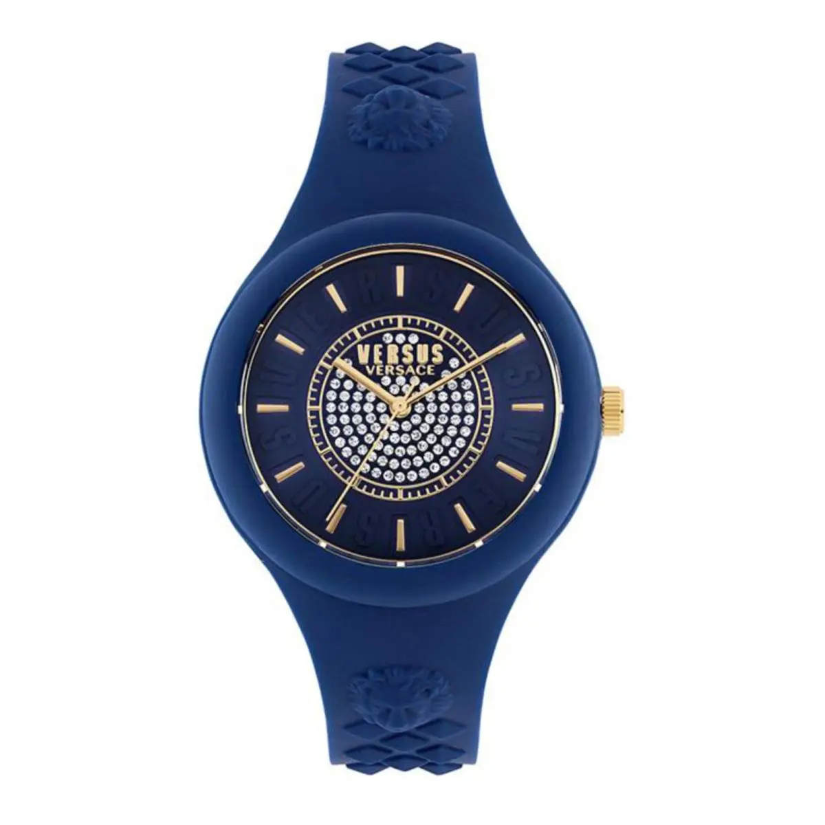 Versus Versace Womens Blue 39mm Strap Fashion Watch