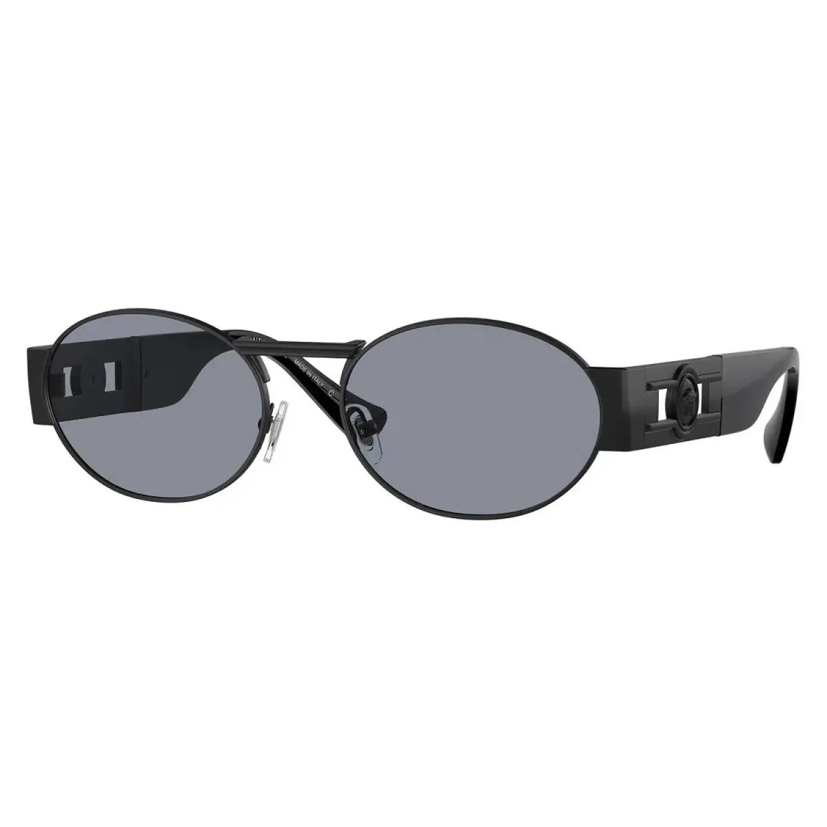 Versace VE2264 1261/1 Oval Matte Black/gray 56 mm Men`s Sunglasses Frame