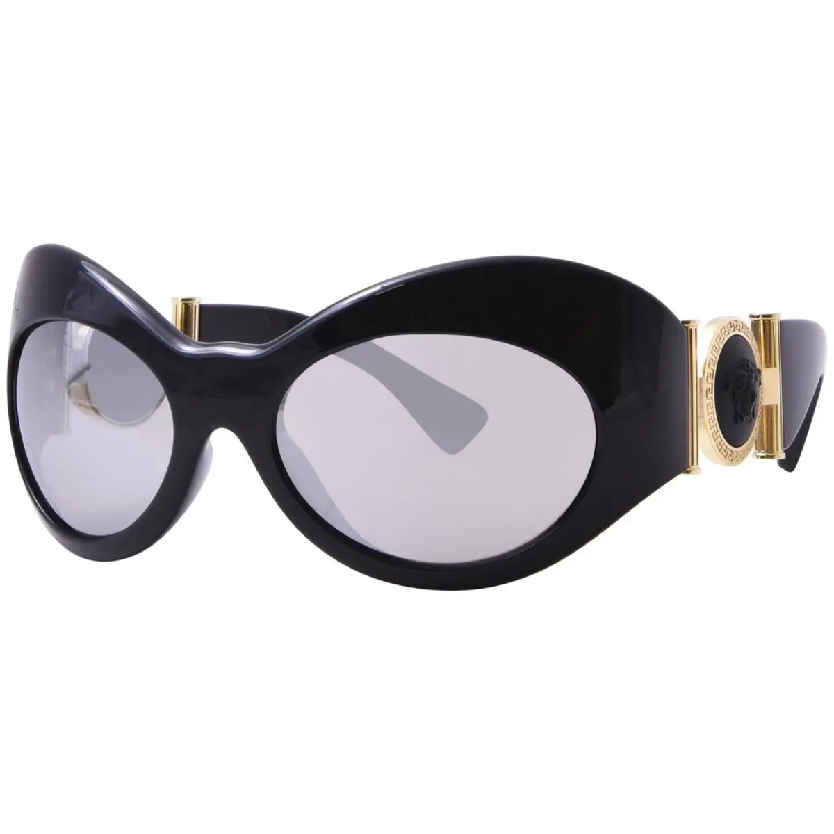 VE4462 GB1/6G Sunglasses Women`s Black/grey Mirror Silver 58mm by Versace