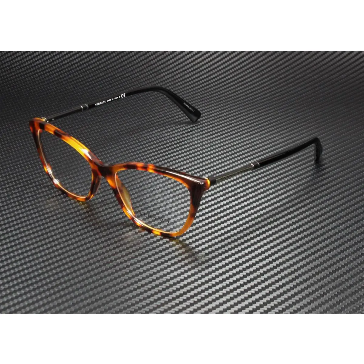 Versace VE3248 5074 Havana Cat Eye Square Women`s 54 mm Eyeglasses