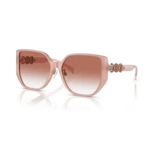 Versace 0VE4449D 5394V0 Opal Pink/ Clear Red Gradient Square Women`s Sunglasses