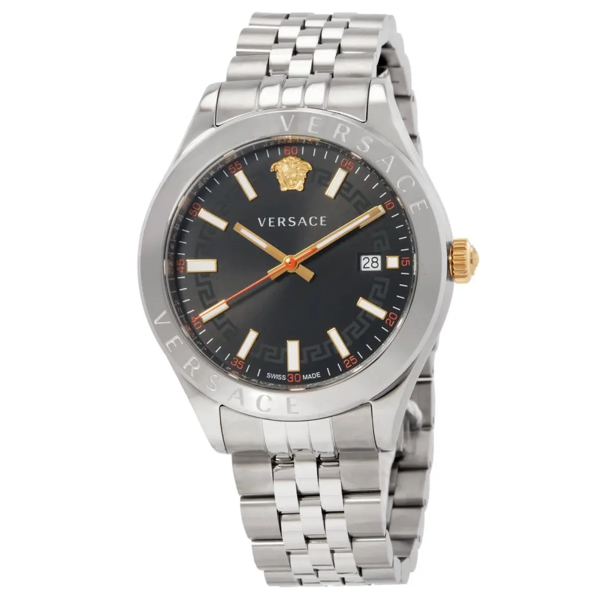 Hellenyium Quartz Black Dial Men`s Watch VEVK00420 by Versace