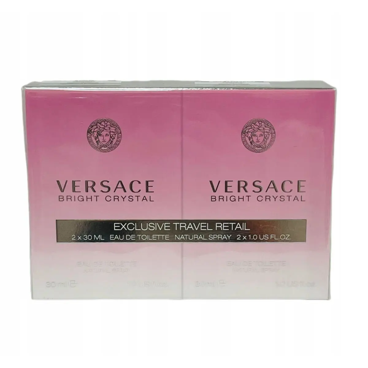 Versace Bright Crystal By Gianni Versace Edt Spray 1 Oz X 2 Two Bottles