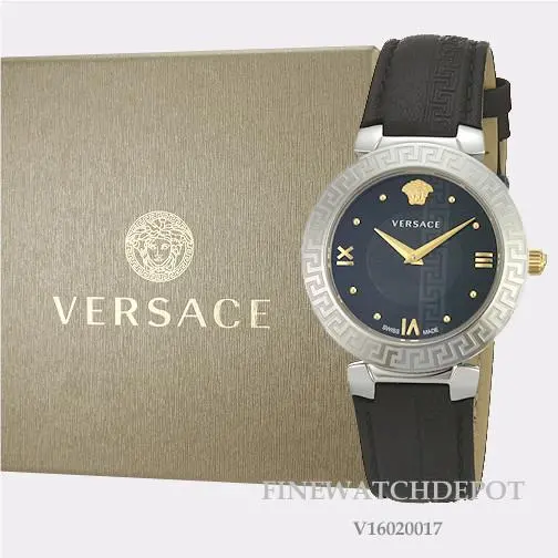 Ladies Versace Daphnis Stainless Steel Leather Watch V16020017