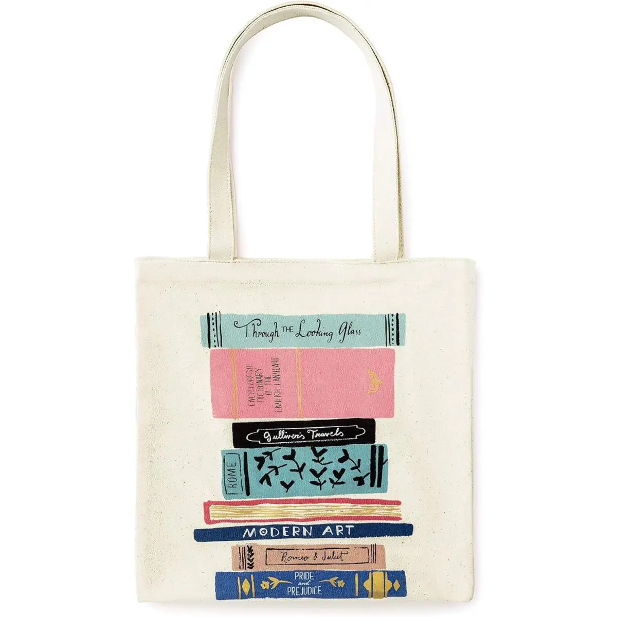 Kate Spade New York Canvas Tote Bag with Interior Pocket Multi Color
