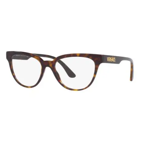 Versace VE3315 108 Havana / Demo Lens 52mm Eyeglasses Optical Frame