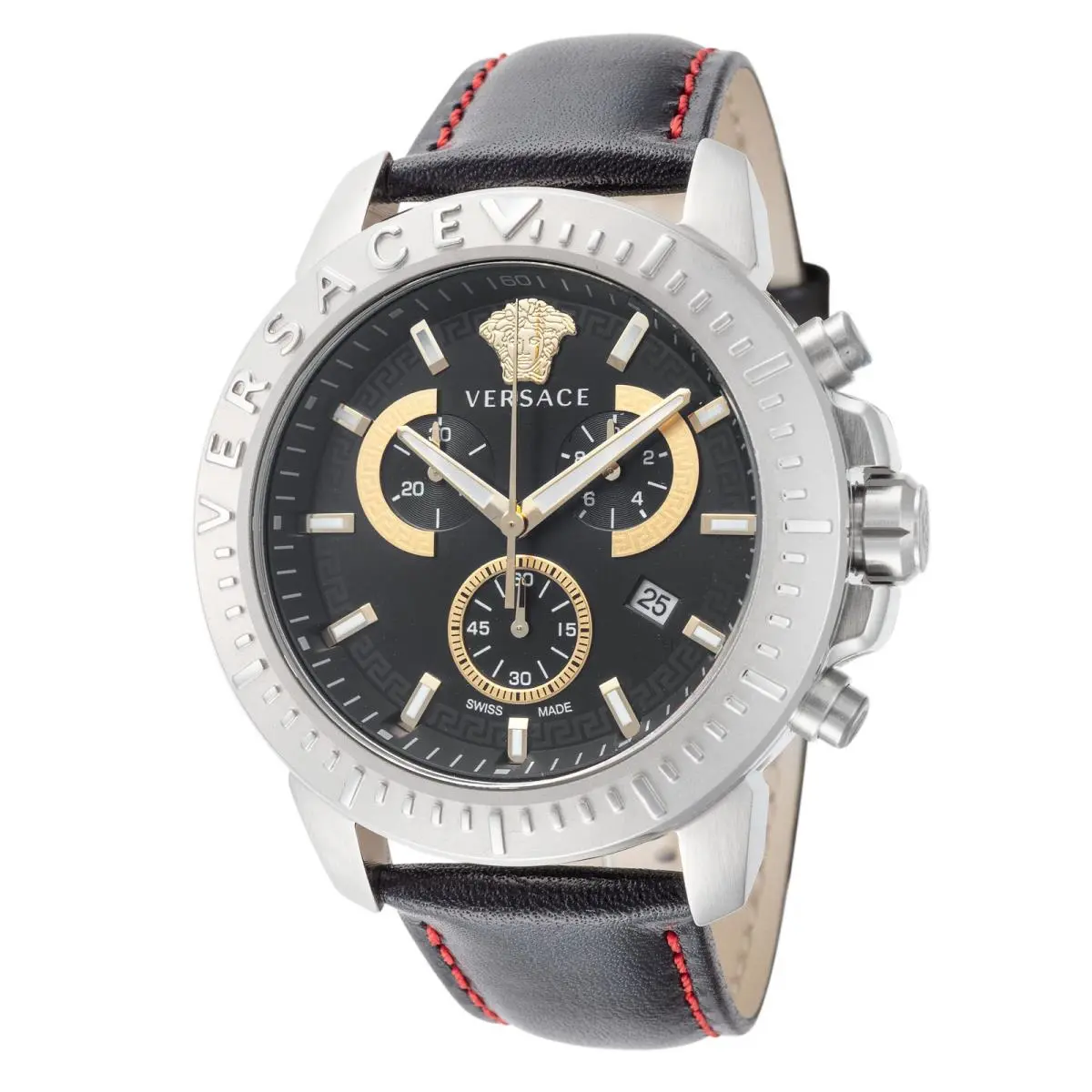 Versace Men`s Chrono 45mm Quartz Chronograph Watch VE2E00121