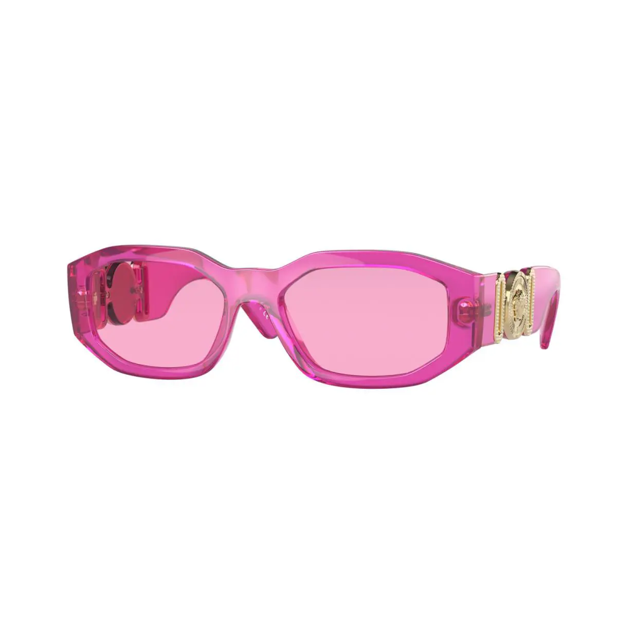 Versace VE4361 531887 Sunglasses Fuxis Fluo Dark Grey 53mm Womens