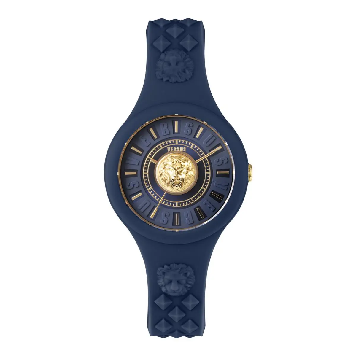 Versus Versace Womens Blue 39mm Strap Fashion Watch
