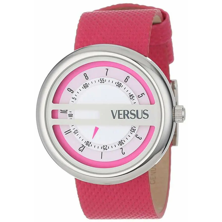 Versus by Versace Women`s SGI040013 Osaka Stainless Steel Pink Leather Watch