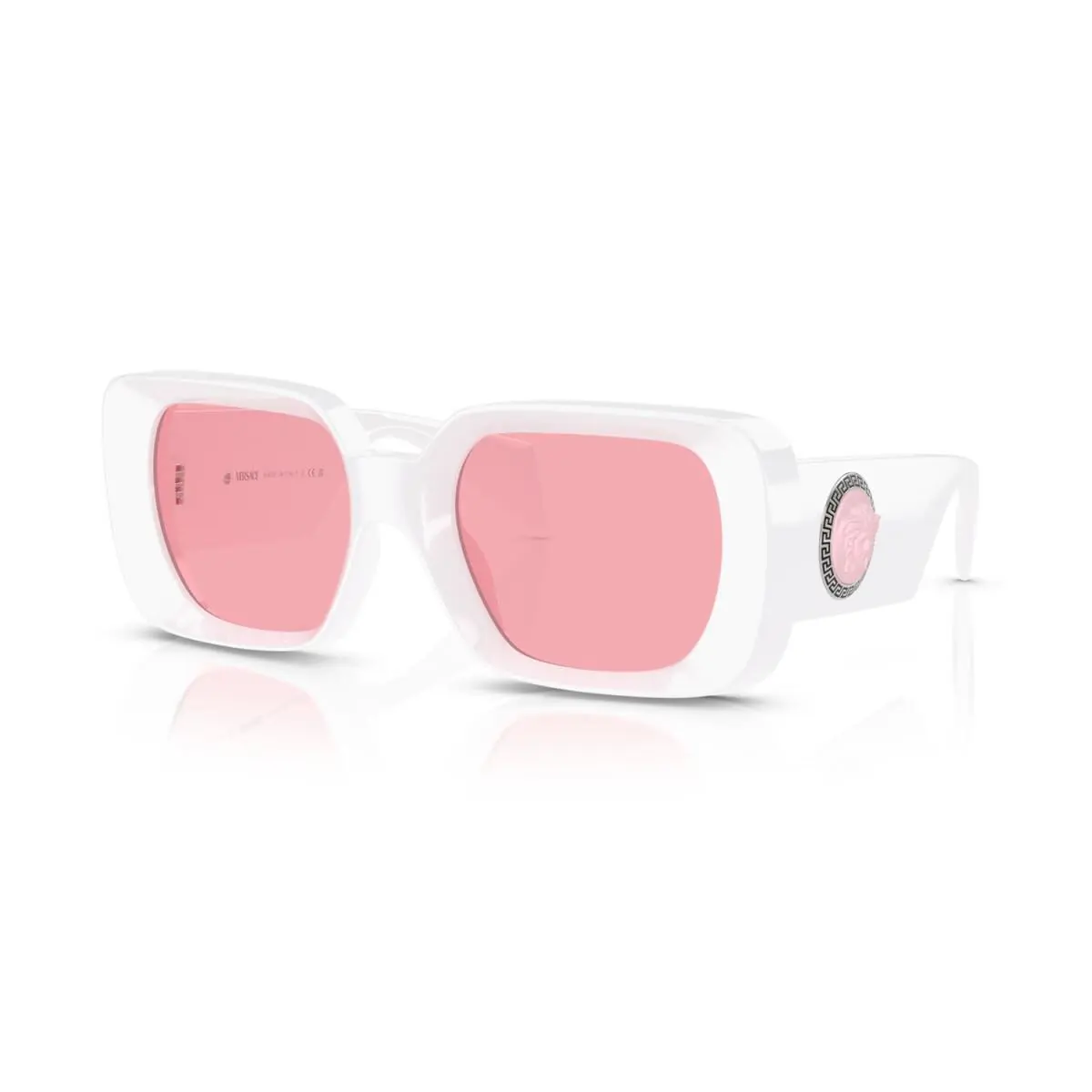 Versace VE4473U 314/84 Sunglasses 54mm Bianco / Pink Lens