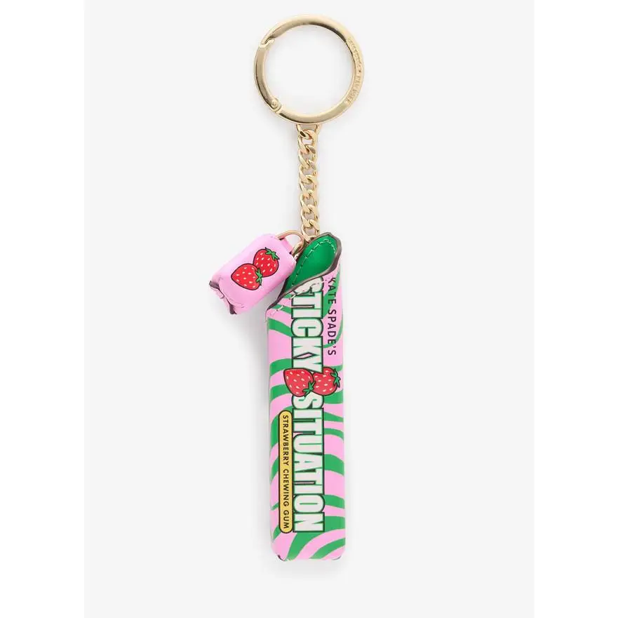 Kate Spade Treat Yourself Sticky Situation Bubble Gum Key Chain Bag Charm