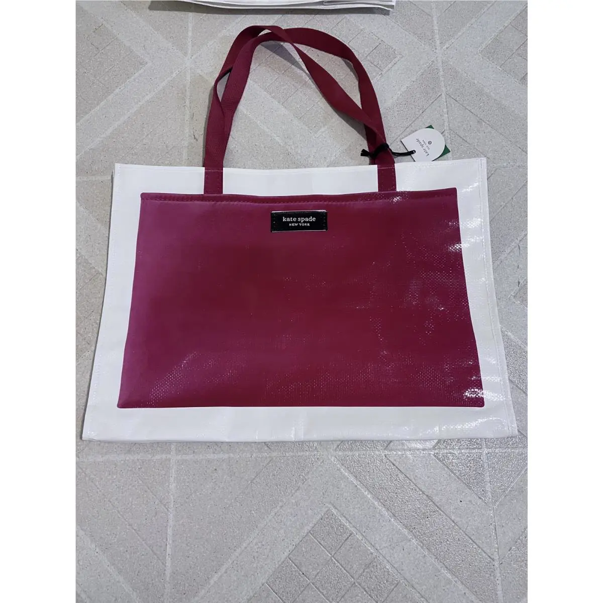 New  Large Red Tote Bag Reusable by Kate Spade