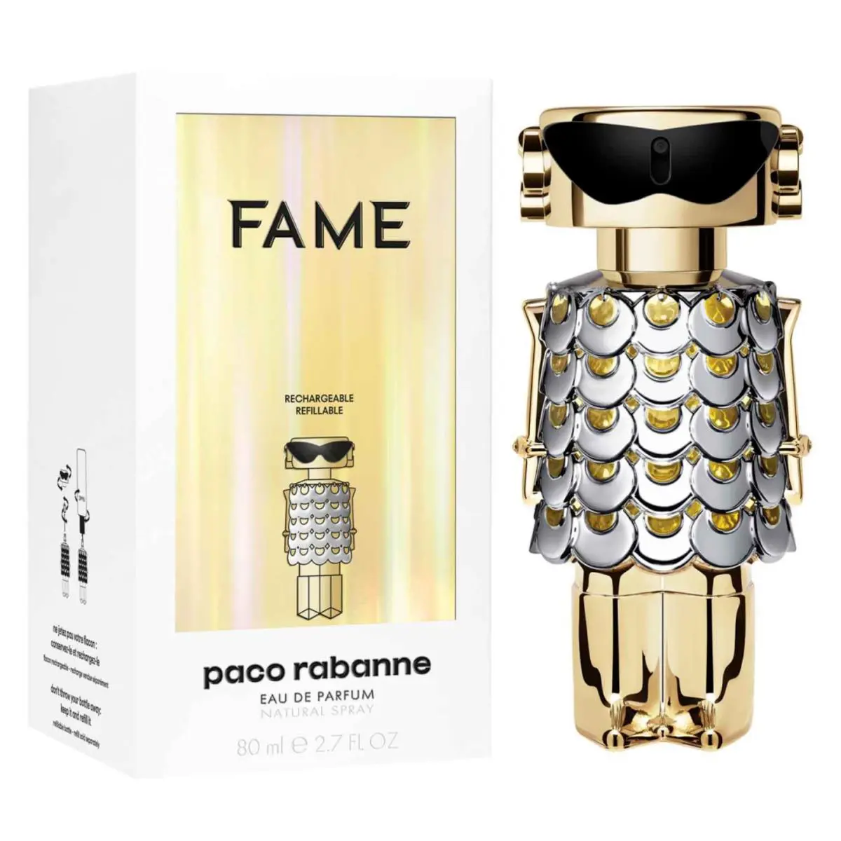 Fame by Paco Rabanne 2.7 oz Edp Refillable Perfume For Women