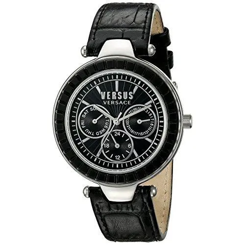 Versus by Versace Women`s SOS020015 Sertie Multifunction Quartz Black Watch