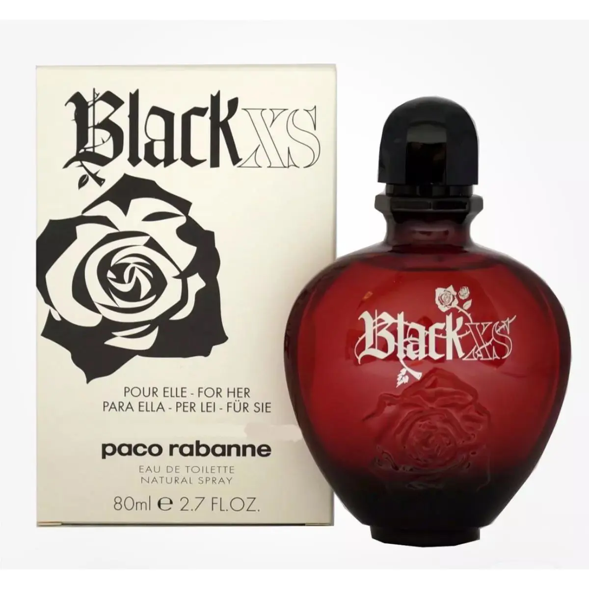 Paco Rabanne Black XS For Her Edt Eau DE Toilette 2.7 Oz