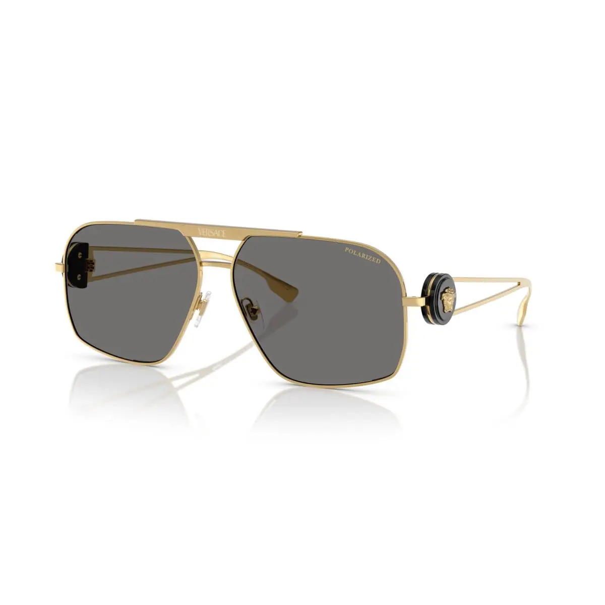 Versace Sunglasses VE2269 100281 62mm Gold / Dark Grey Polarized Lens