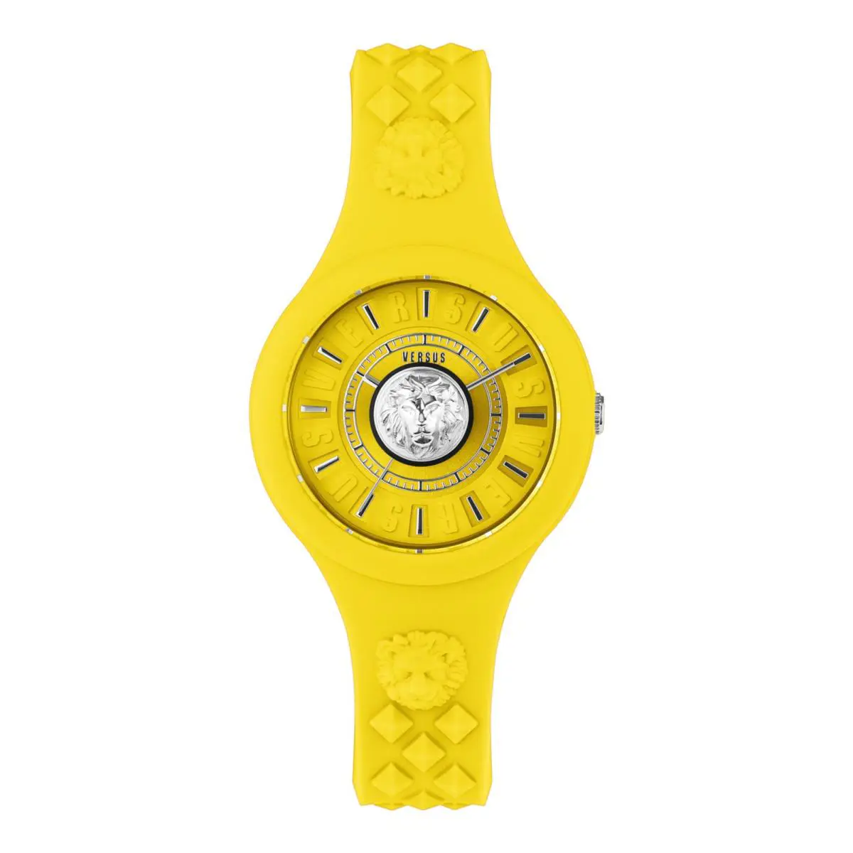 Versus Versace Womens Yellow 39mm Strap Fashion Watch