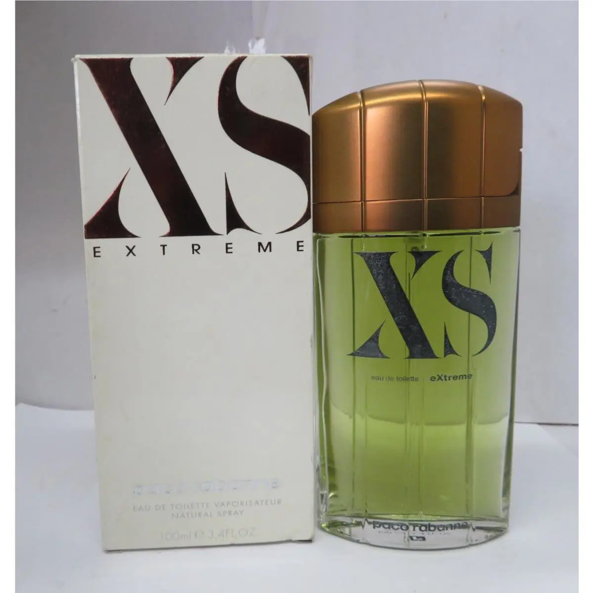 Paco Rabanne XS Extreme 3.4 oz/100 ml Eau De Toilette Spray For Men TT Rare