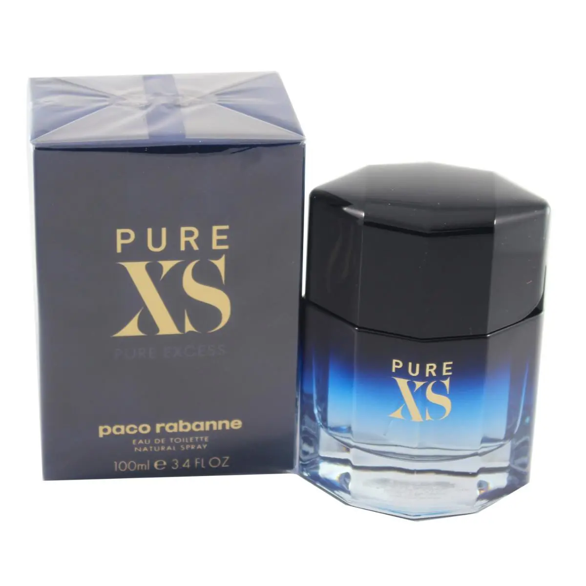 Pure XS by Paco Rabanne For Men Eau De Toilette 3.4/3.3 OZ 100 ML Spray