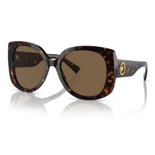 Versace 0VE4387 108/73 Havana/dark Brown Rectangular Women`s Sunglasses