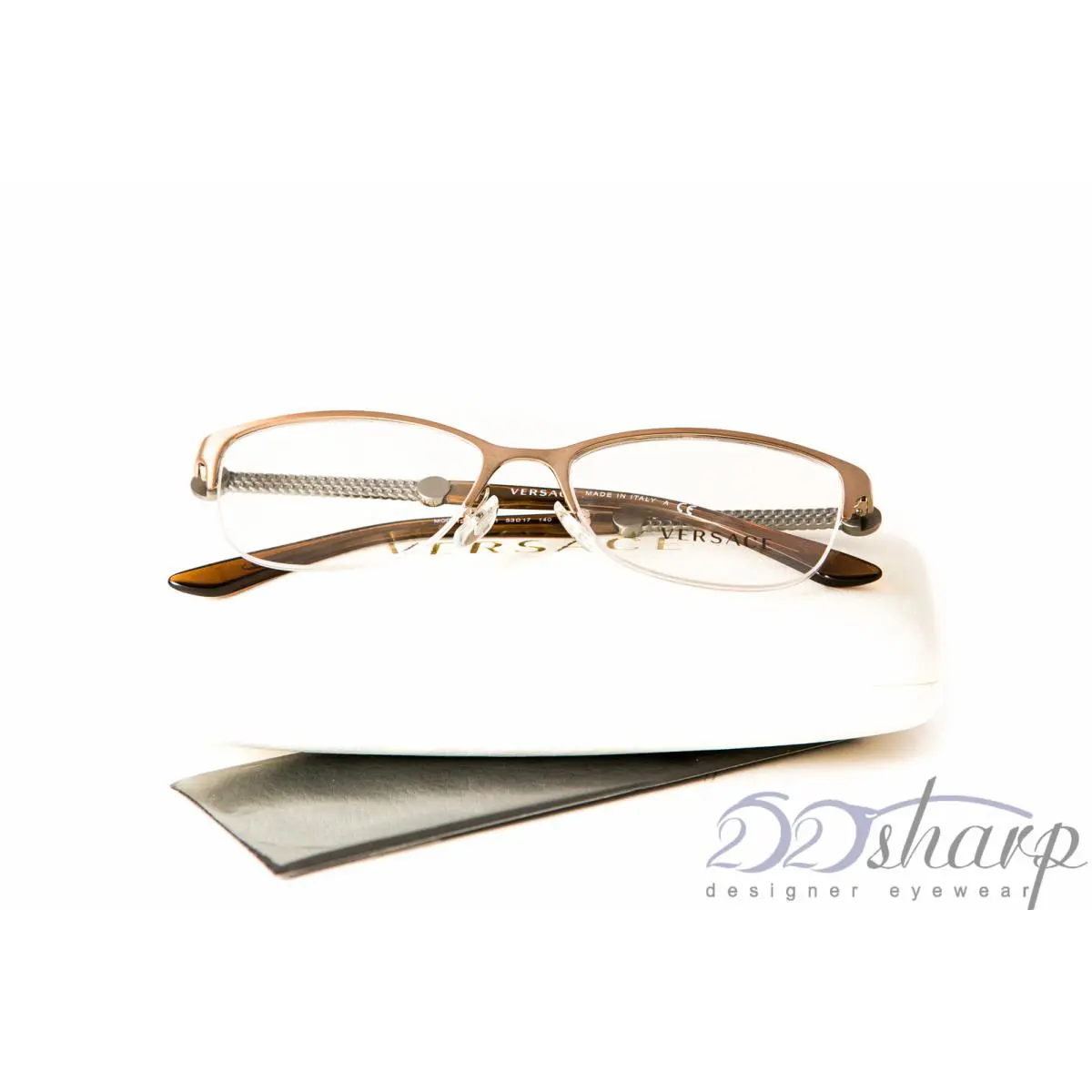 Versace Eyeglasses-ve 1228 1361 53 Brushed Copper