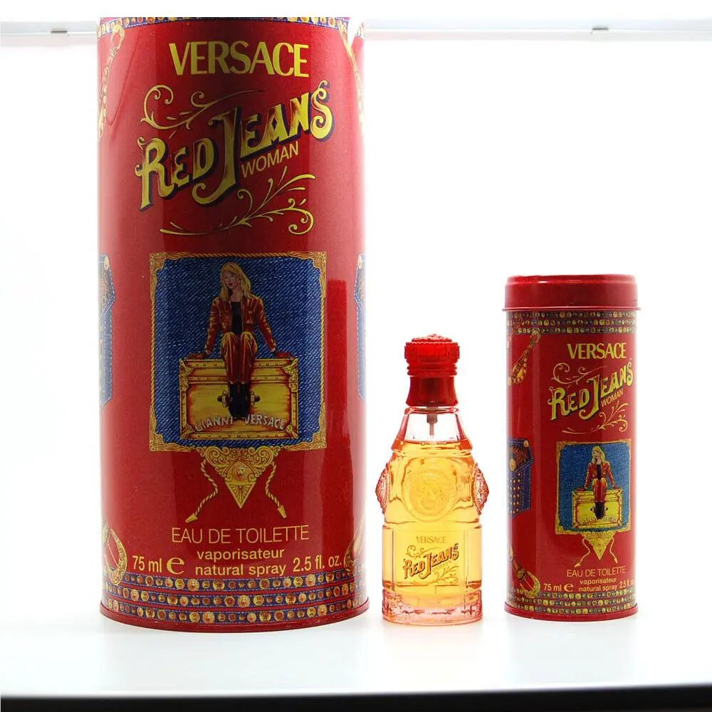 Red Jeans  2.5 oz 75 ml Edt Spray + Collectible  Can For Women by Versace
