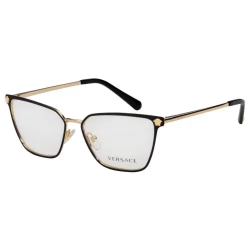 Versace VE1275 1433 Matte Black Gold Women`s Eyeglasses 54-15-140