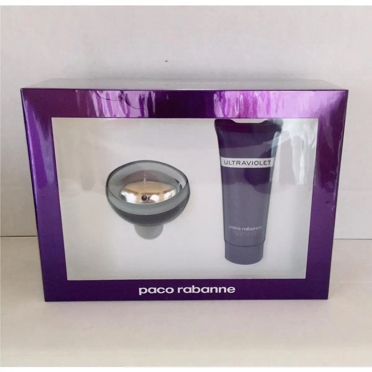 Ultraviolet BY Paco Rabanne 2PC. Gift Set 2.7oz PARFUM/3.4oz. B/l Nisb Women