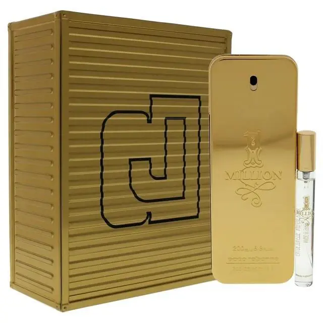 Paco Rabanne 1 Million 2 PC Gift Set For Men - 6.8 OZ Edt + 0.34 OZ Edt Spray