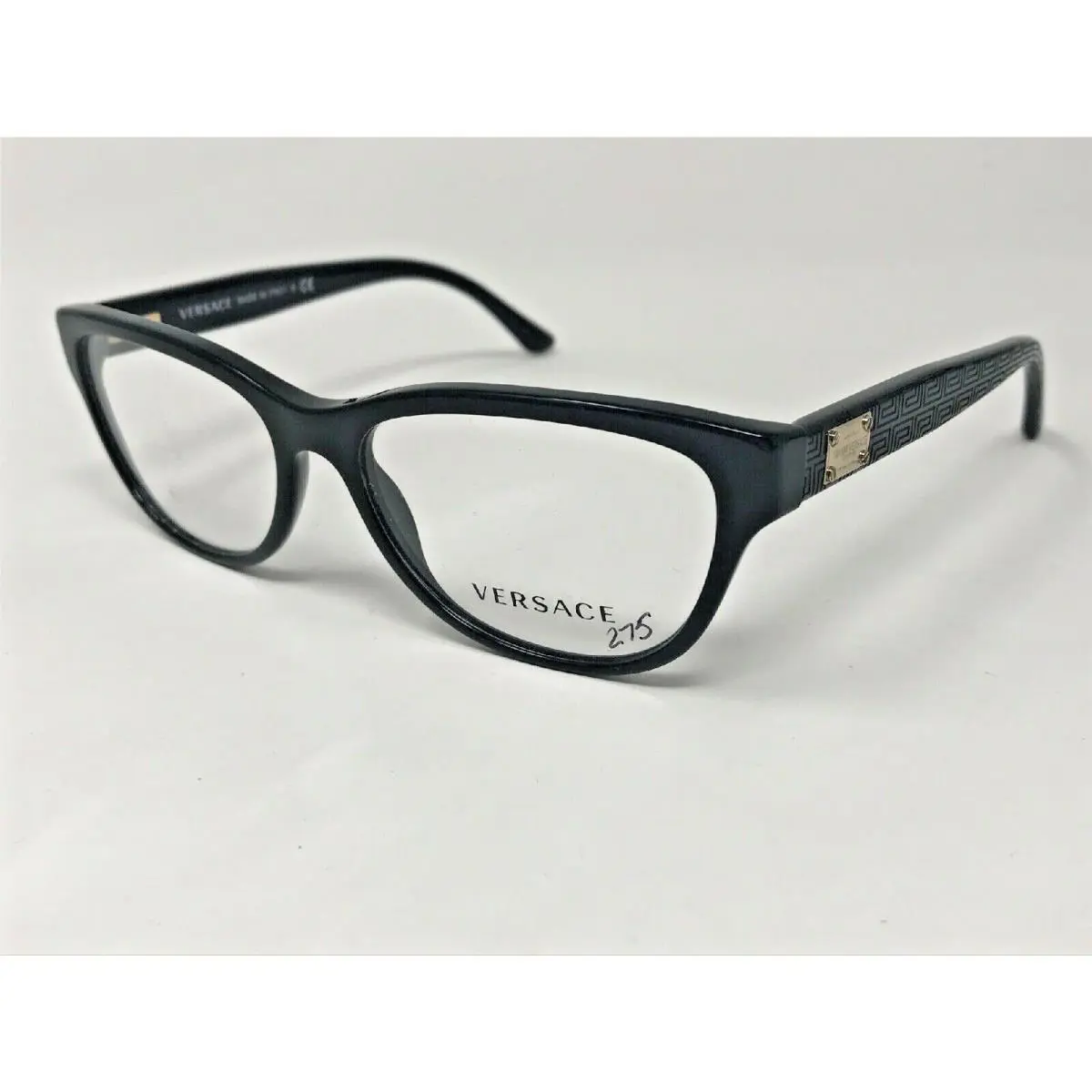 Versace MOD.3204 GB1 Eyeglasses Frame Italy 53-15-140 Black/gold Polish JZ00