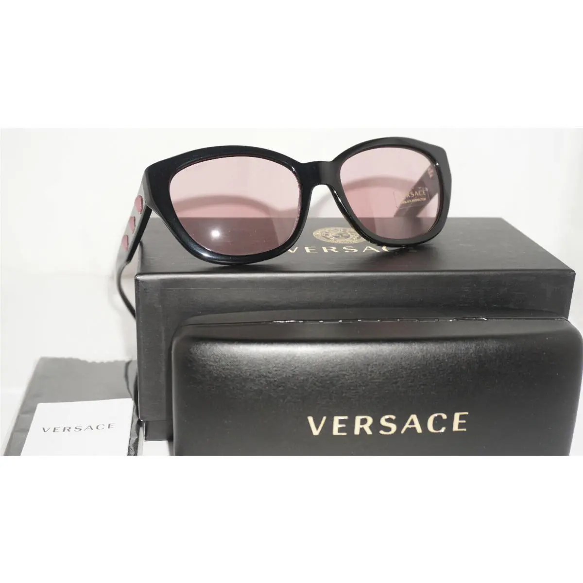 Versace Sunglasses Black Pink VE4343 GB1/84 56 18 140