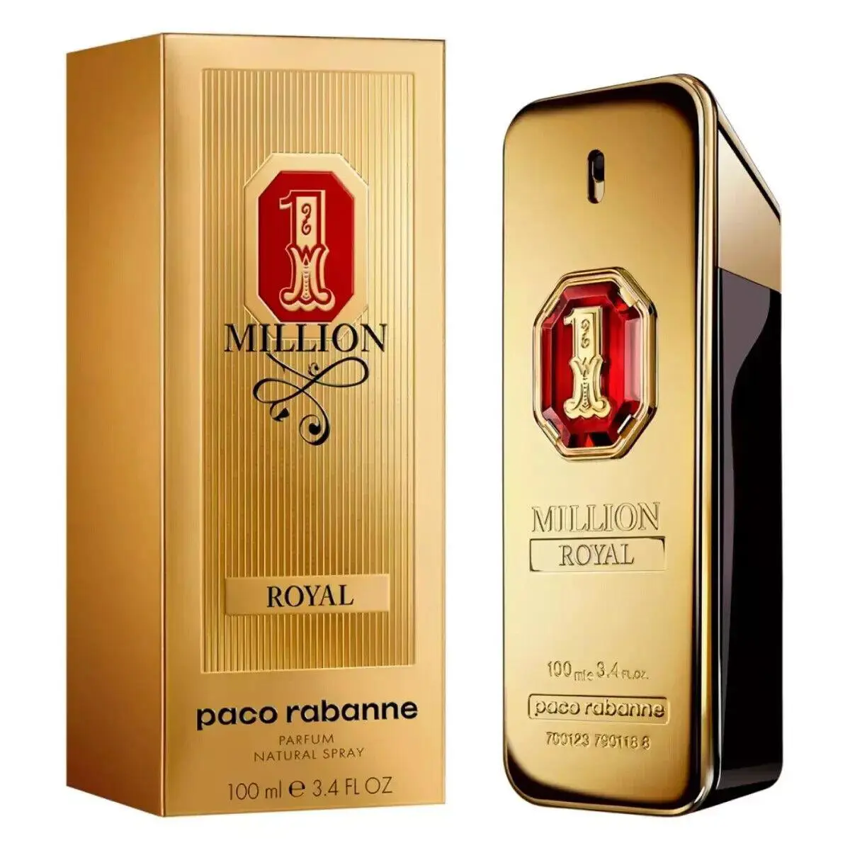 1 Million Royal  Parfum For Men 3.3 / 3.4 oz NO Cello by Paco Rabanne