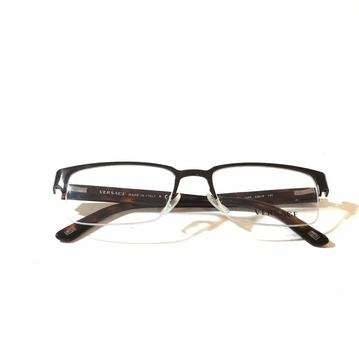 Versace Eyeglasses 1184 Brown 1269 Size 53mm Optical Frame