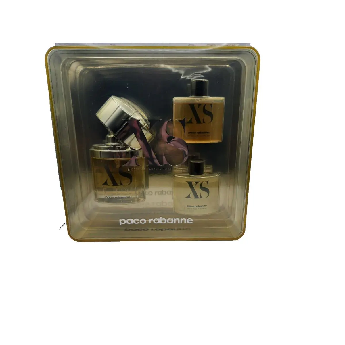 Paco Rabbane XS 3 Piece Set 50ML Edt 50ML A/s 50ML S/g AS Pictured