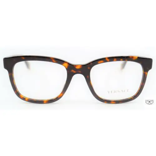 Versace VE3239 108 Tortoise/brown Translucent Temple Eyeglasses 52