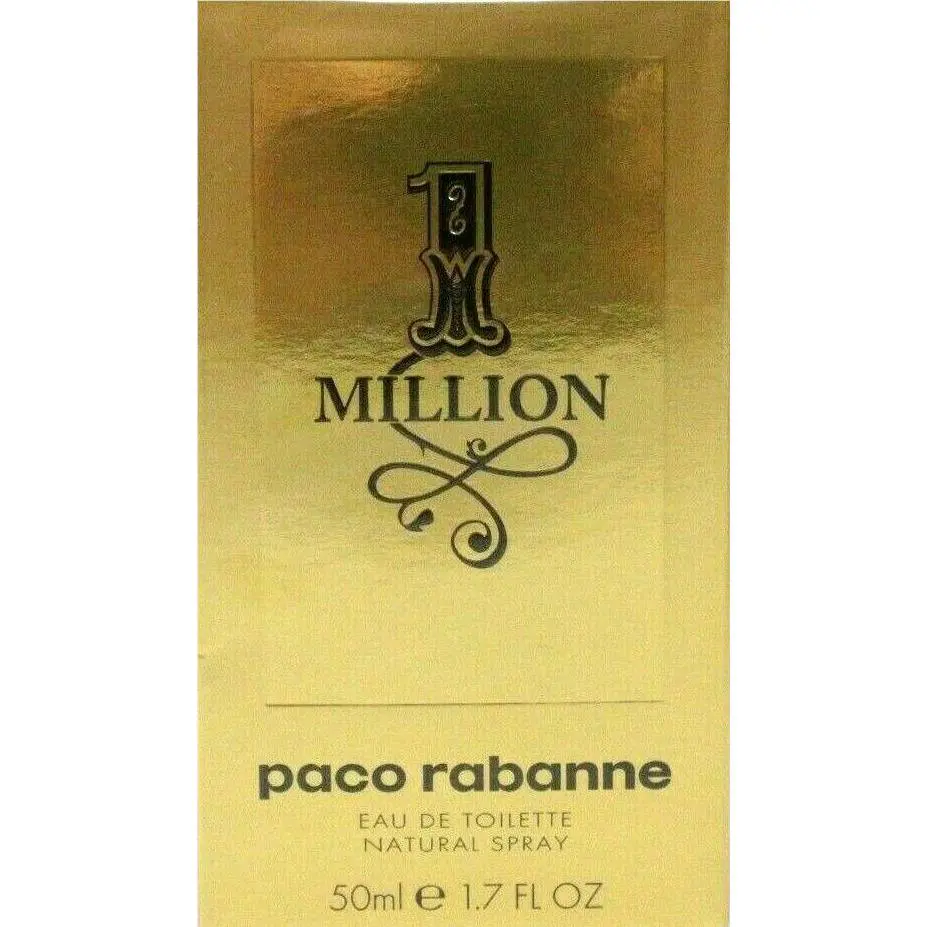 Paco Rabanne 1 Million Eau DE Toilette Spray For Men 1.7 Oz / 50 ml