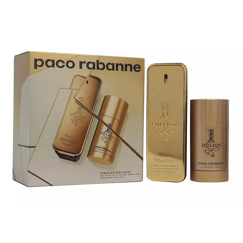1 Million Men 2 Pieces Set 3.4 oz 2.5 oz Deodorant Stick by Paco Rabanne