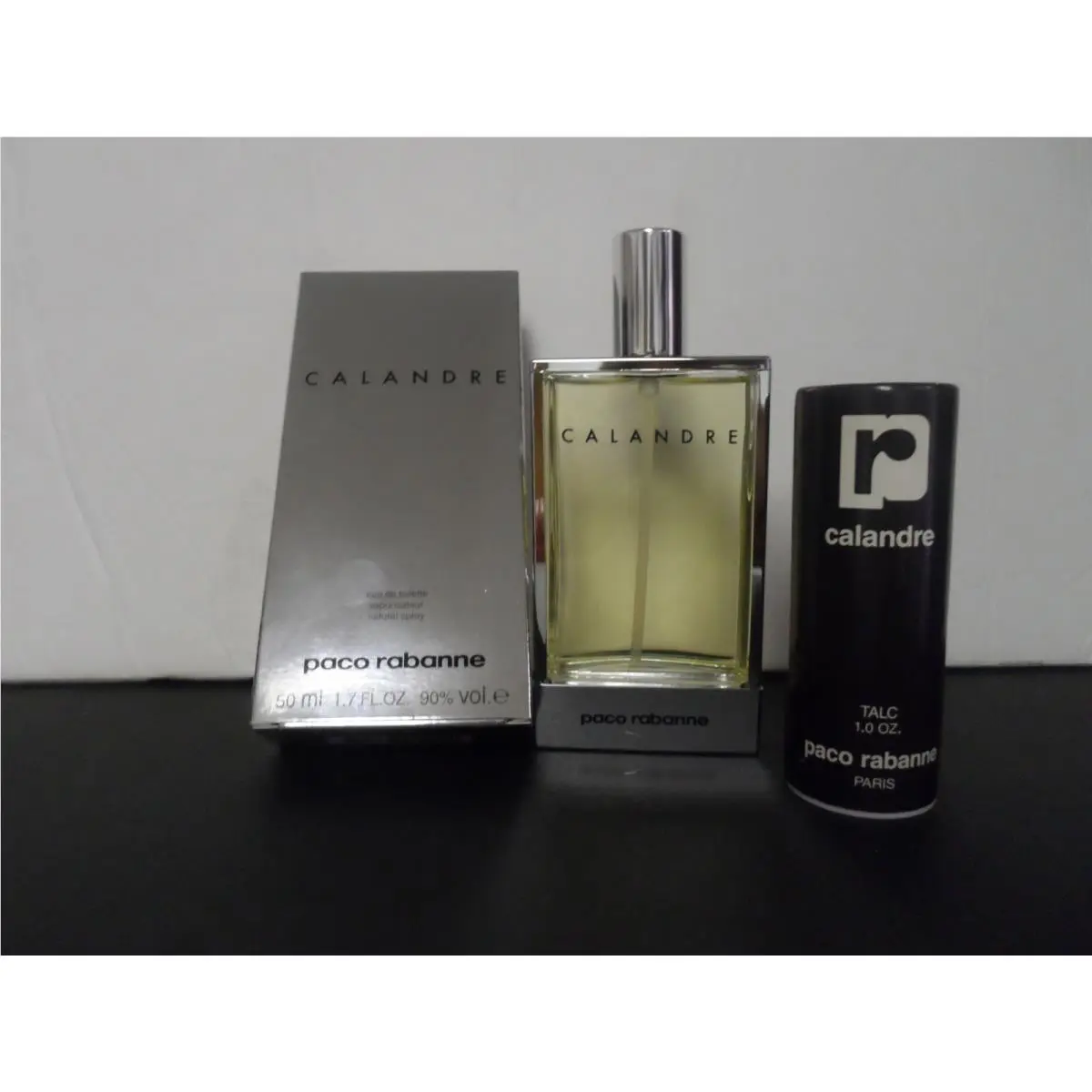 Paco Rabanne Calandre 1.7 oz / 50 ml Edt Spray Boxed + Talc 1 oz Formula