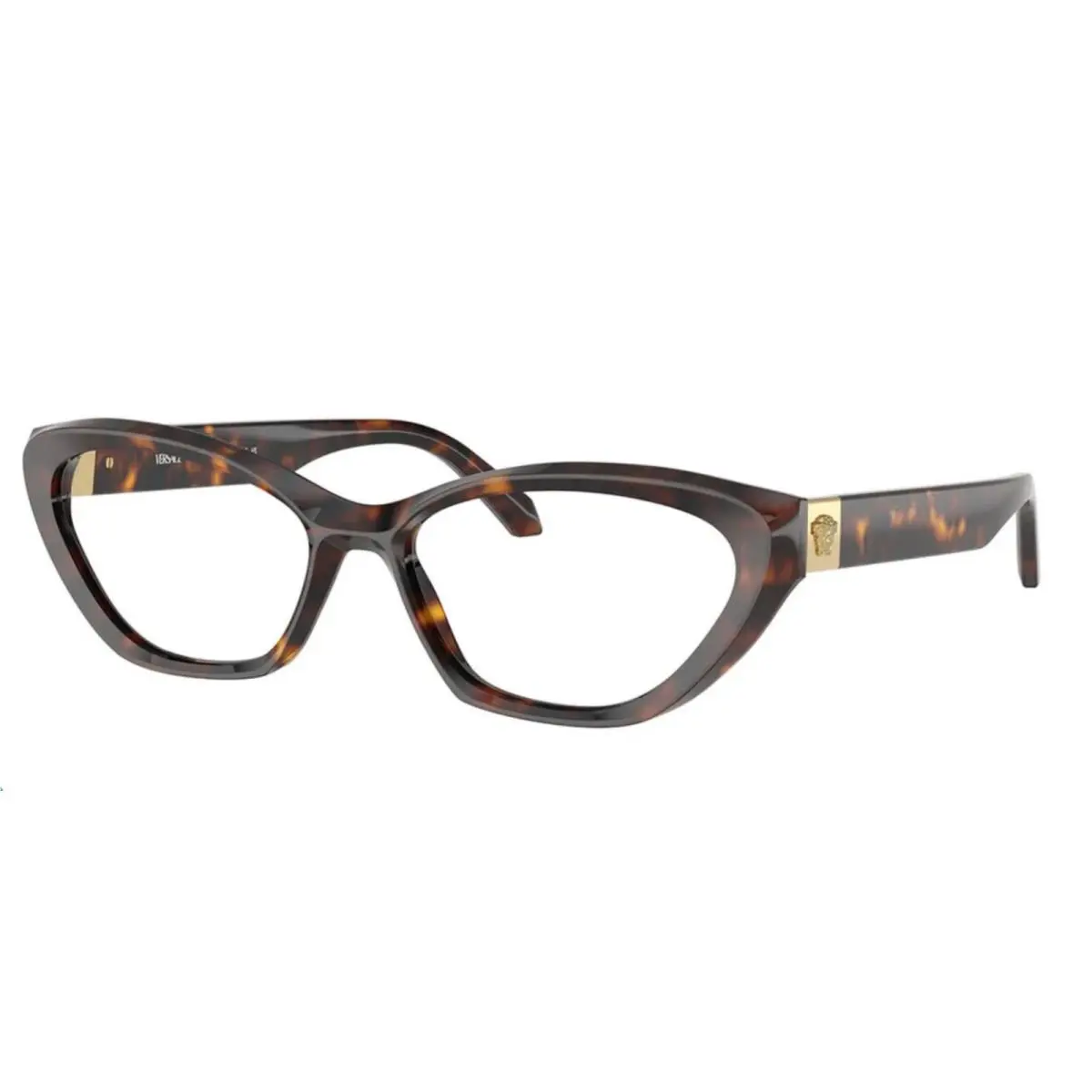 Versace Eyeglasses Mod. 3356 108 55-16 140 Havana Tortoise Gold Frames