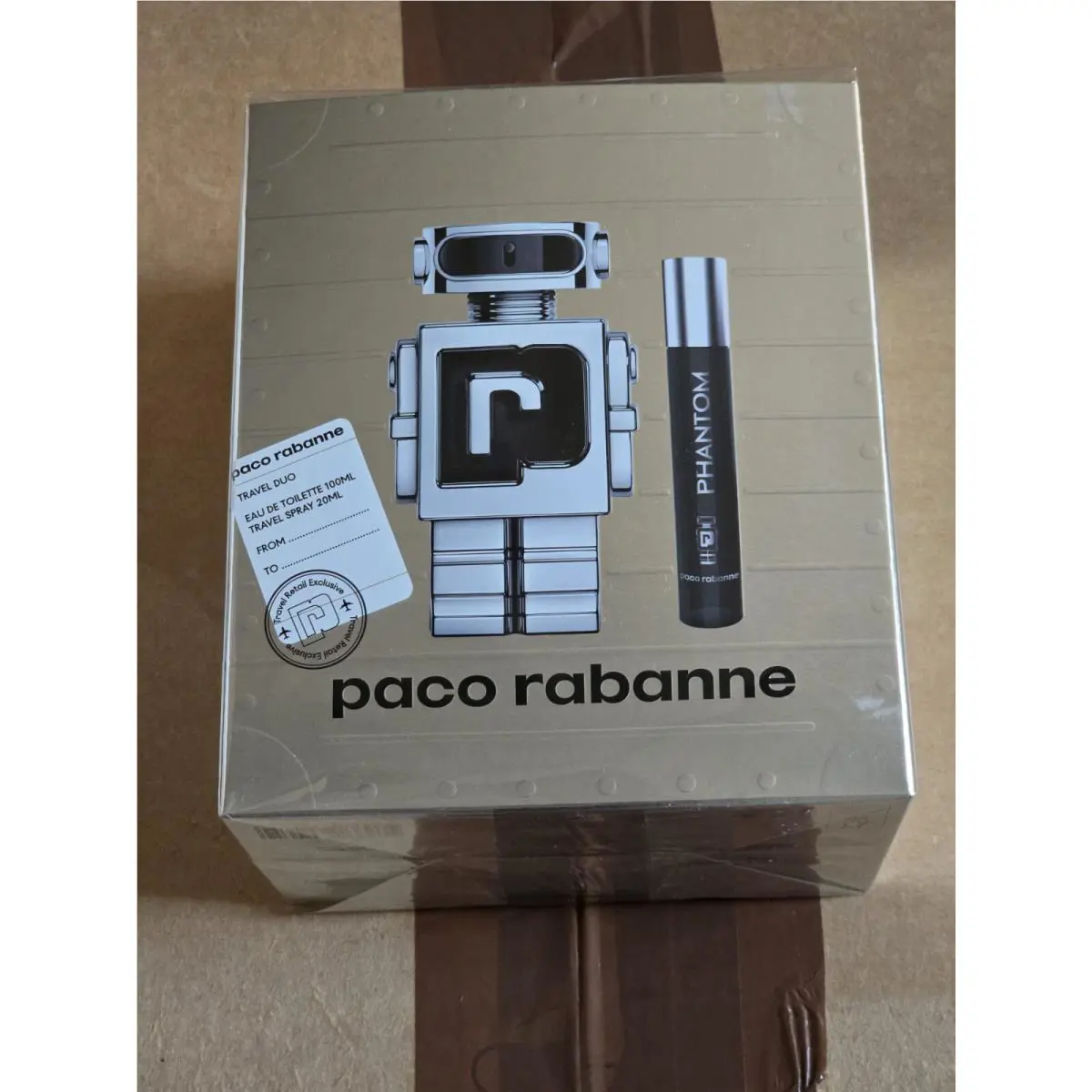 Paco Rabanne Phantom Travel Set of 2 For Men Contains: Edt Spray